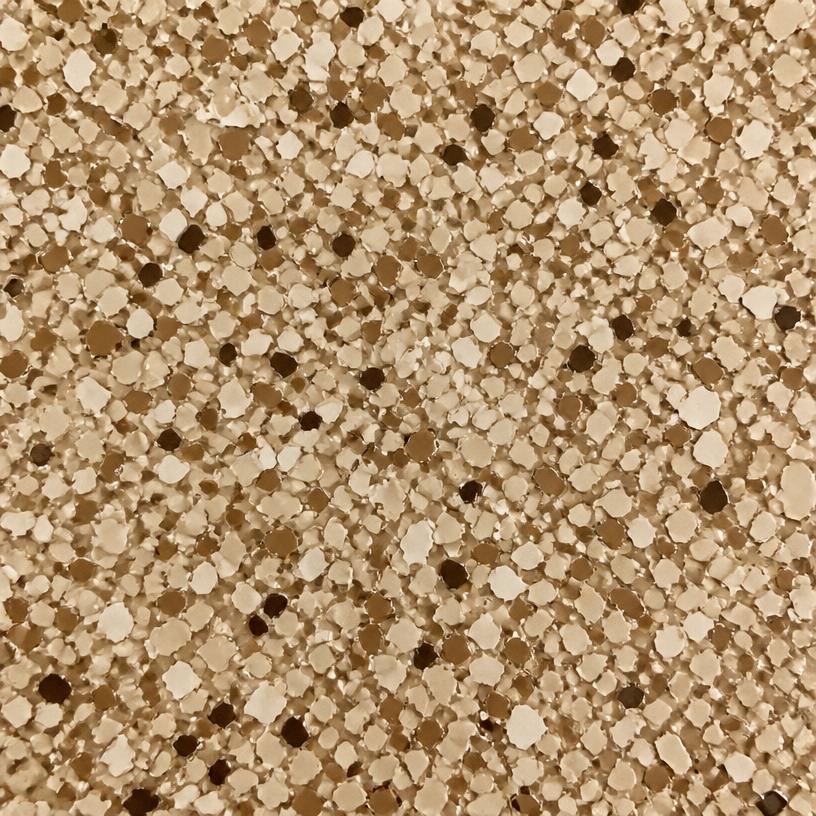 Tan and brown epoxy flake floor finish